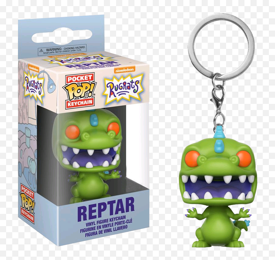 Rugrats Reptar Pocket Pop Vinyl Keychain By Funko - Clip Art Png,Reptar Png