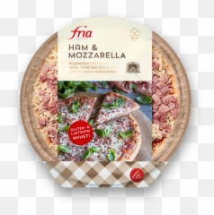 Download Hd Gluten - Free Ham And Mozzarella Pizza Fria Fria Glutenfri Pizza Png,Ham Png
