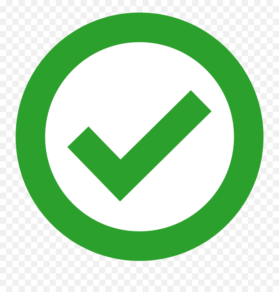 Signo Verificado En Un Círculo Png Transparente - Stickpng Green Check Png,Circulo Png