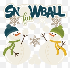 Snowball Fun Svg Snow Files For Scrapbooking Winter - Snowman Snowball Fight Clipart Free Png,Snowball Png
