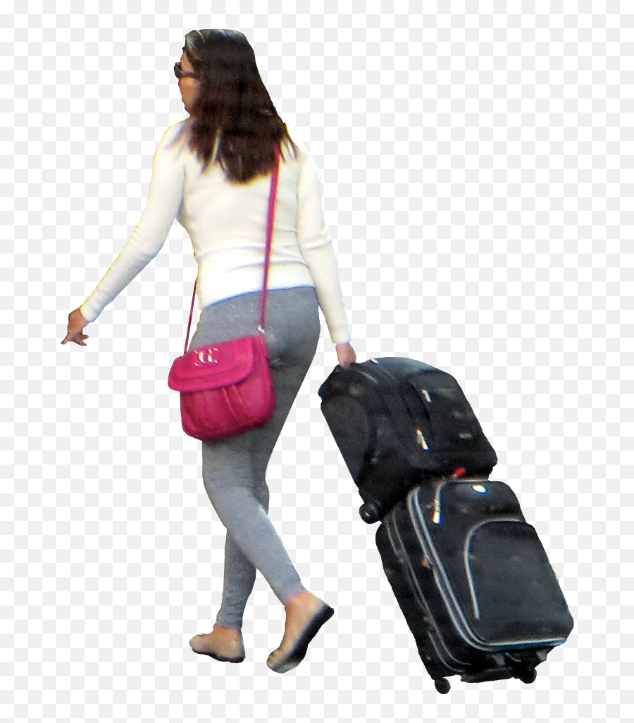 Perspective Photography - Png People With Suitcase,Luggage Png