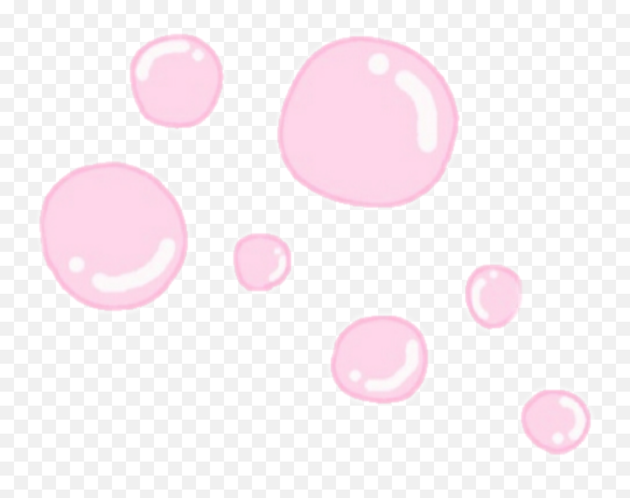 Burbujas Pink Rosado Kawii Sticker - Circle Png,Burbujas Png