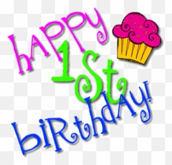 1st Birthday Png Image - Happy 1st Birthday Png Clipart Png,1st Png