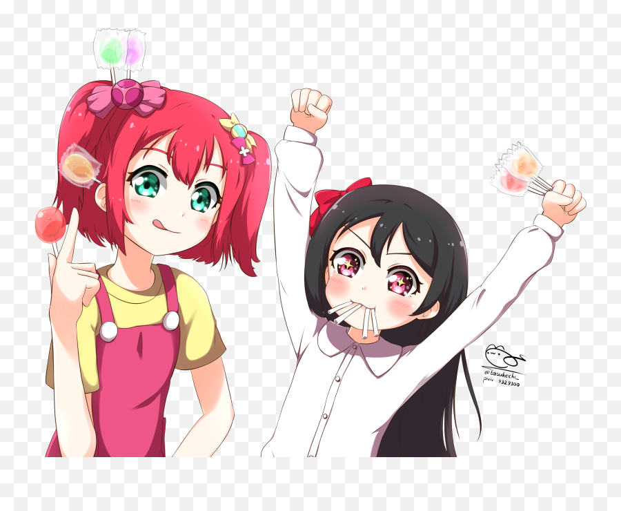 Love Live Image 2477839 - Zerochan Anime Image Board Ruby And Nico Png,Nico Yazawa Png