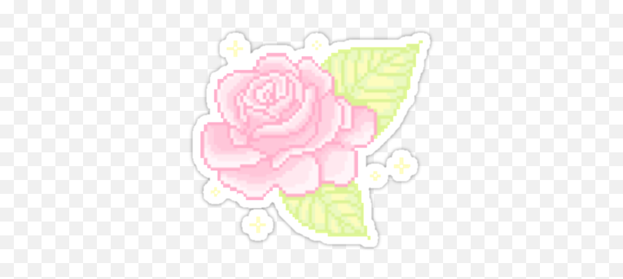 Rose Sticker That Can Be Found - Kawaii Pixel Sticker Png,Pixel Flower Png
