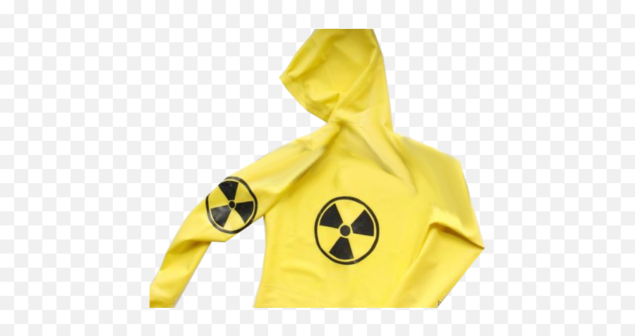 Latex Catsuit With Radioactive Logo Design - Nuclear Png,Radioactive Logo