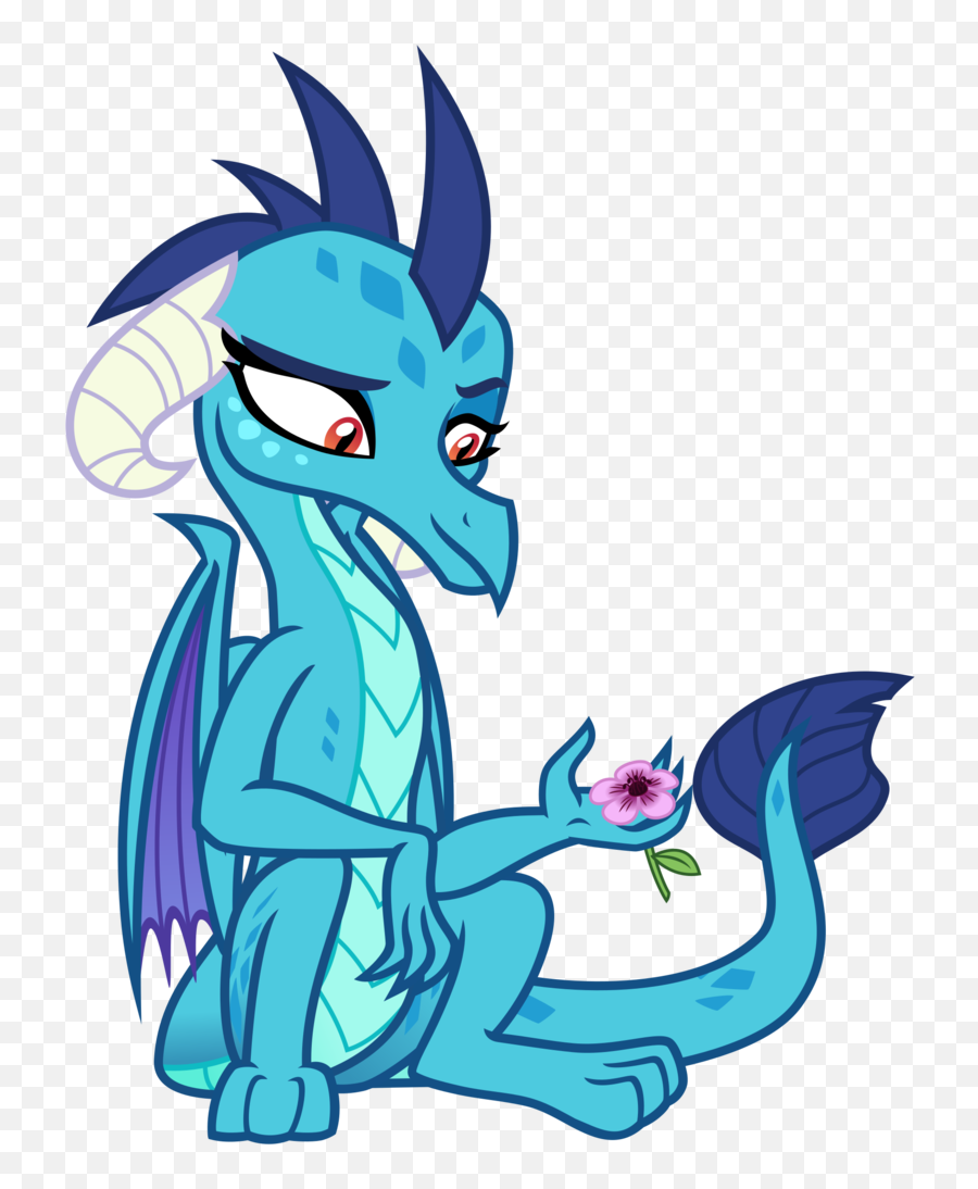 Download Cheezedoodle96 Dragon Female Flower Princess - Ember Mlp Png,Ember Png