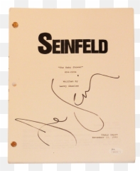 Jerry Seinfeld Autographed - Paper Lantern Dumpling House Png,Jerry Seinfeld Png