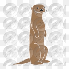 Otterpng 380380 Stencils Crafts - North American River Otter,Otter Png