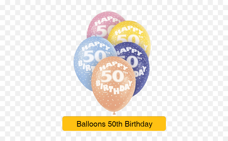Download Age 50 - Balloon Png,50th Birthday Png