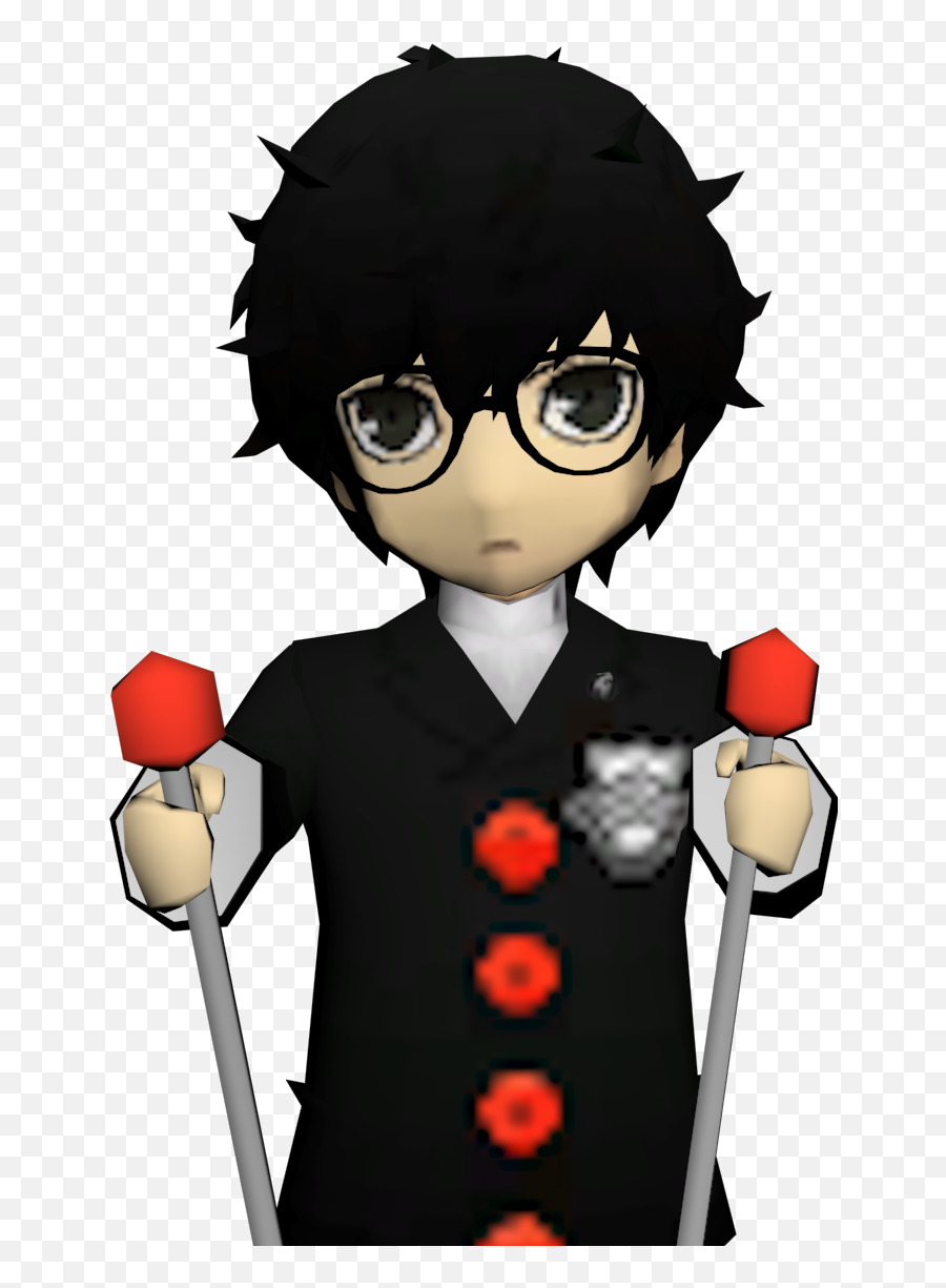 Download Persona 5 Ren Amamiya Goro - Ren Amamiya Persona Q2 Png,Yusuke Png