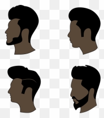 Hair Beard Silhouette - Silhueta Masculina Cabeça Png,Beard Silhouette Png