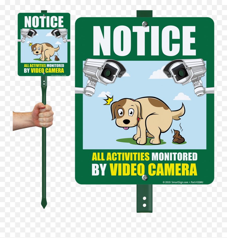 Notice All Activities Monitored By Video Camera Lawnboss - Journée Contre Le Cancer Png,Dog Poop Png