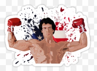 Italian Stallion - Black Paint Splatter Png,Rocky Balboa Png