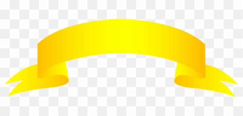 White Label And Gold Banner Png Clipart Image - Art Library Transparent Background Yellow Ribbon Vector