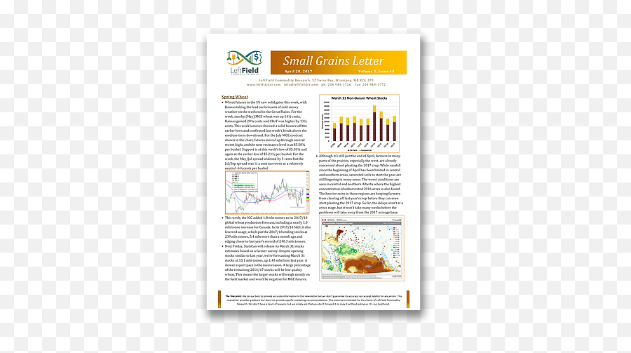 Small Grains Letter Enrolment Leftfield Commodity Research - Document Png,Grains Png