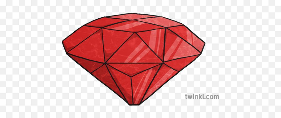 Ruby Illustration - Twinkl Geometrics Diamond Lattice Png,Ruby Slippers Png