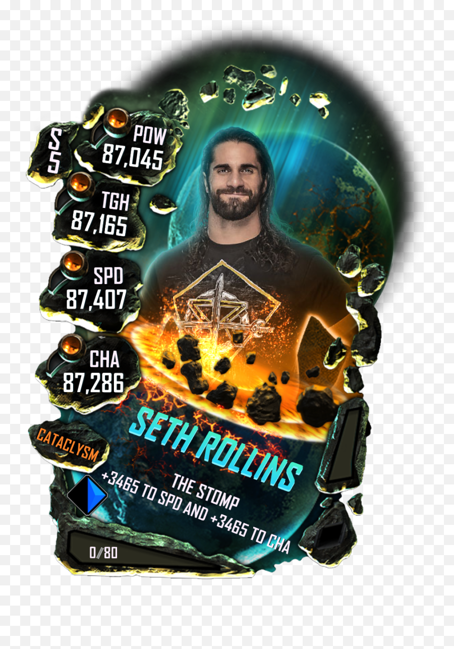 Wwesc S5 Seth Rollins Cataclysm - Alexa Bliss Wwe Supercard Png,Seth Rollins Transparent