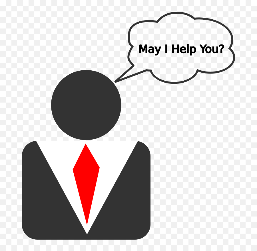 Help From Receptionist Clipart Free Image - May I Help You Desk Png,Receptionist Png