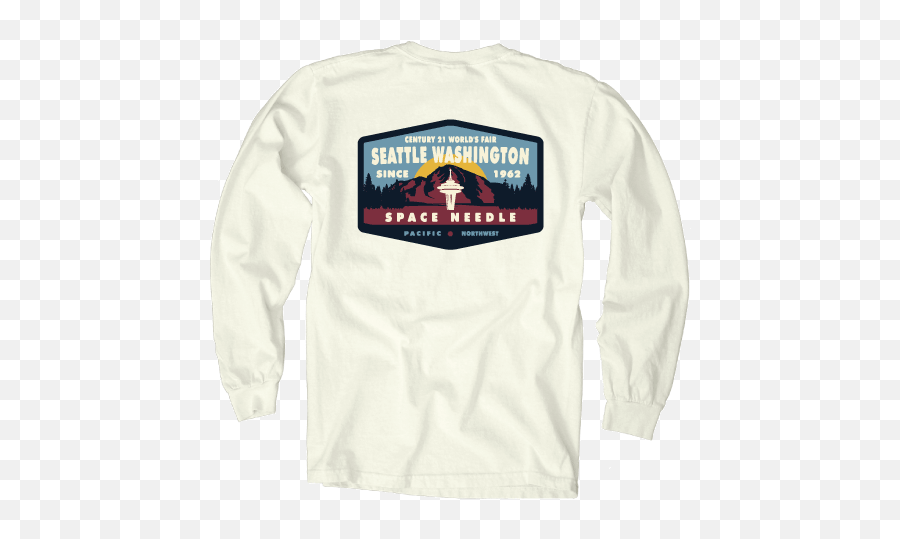 Northwest Long Sleeve Tee U2013 Spacebase Gift Shop - Long Sleeve Png,Space Needle Logo