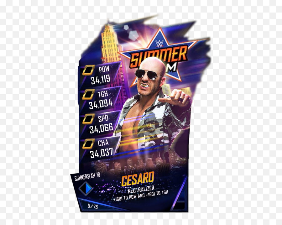 Cesaro - Wwe Supercard Season 1 Debut Wwe Supercard Roster Summerslam 2015 Png,Cesaro Png