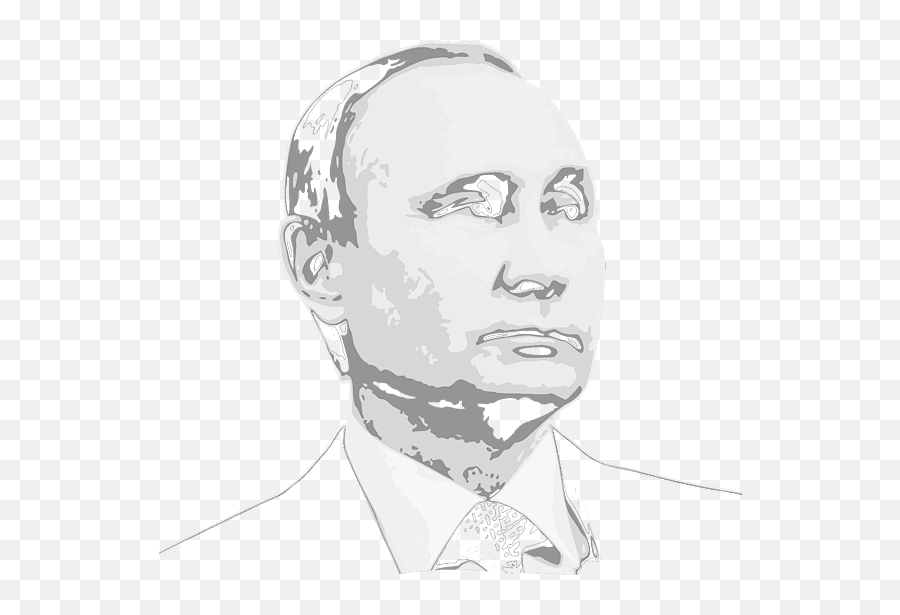 Vladimir Putin Black And White Kids T - Shirt Hair Design Png,Putin Icon