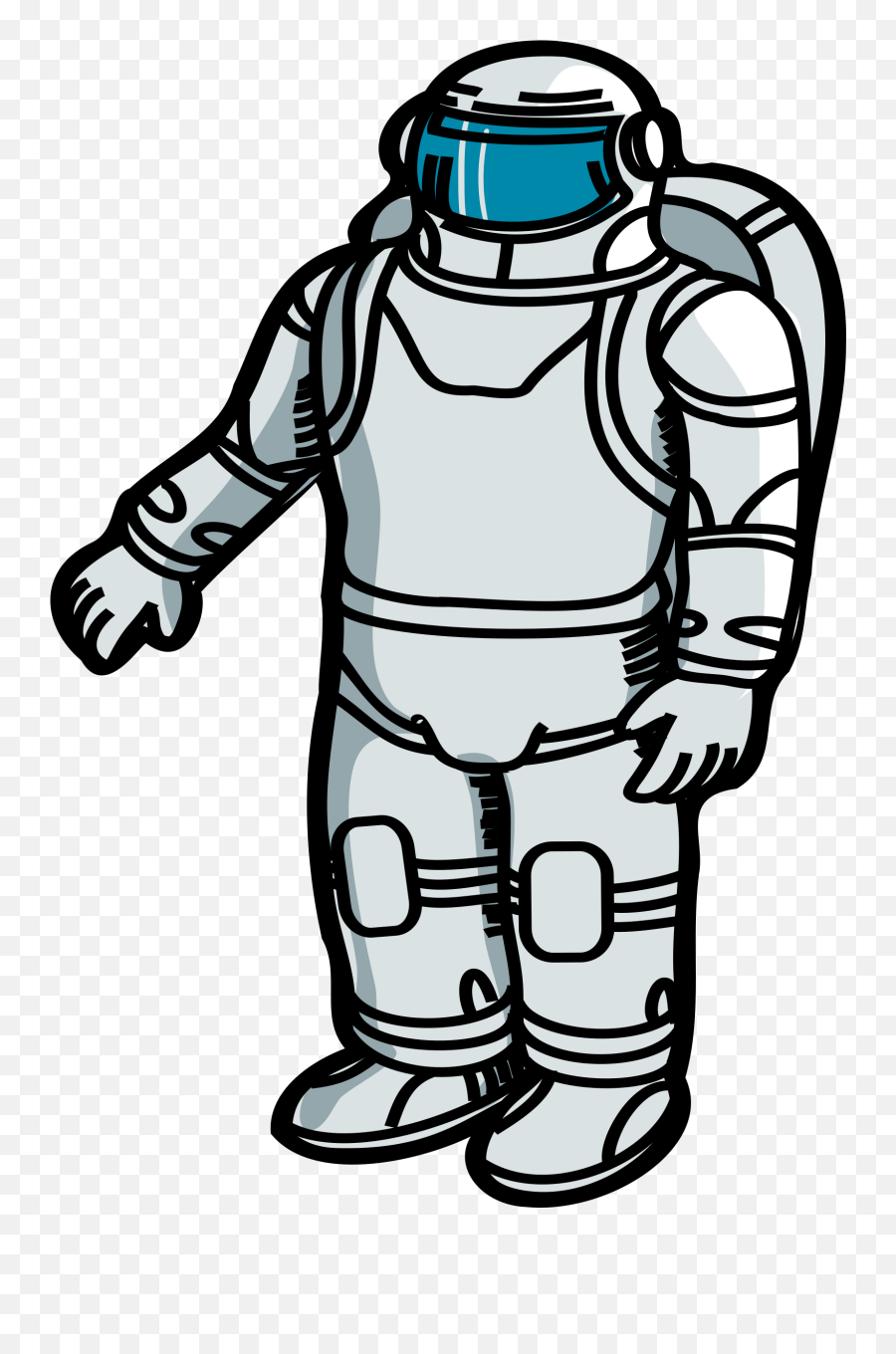 Astronaut Clipart Simple - Spacesuit Clipart Png,Astronaut Transparent