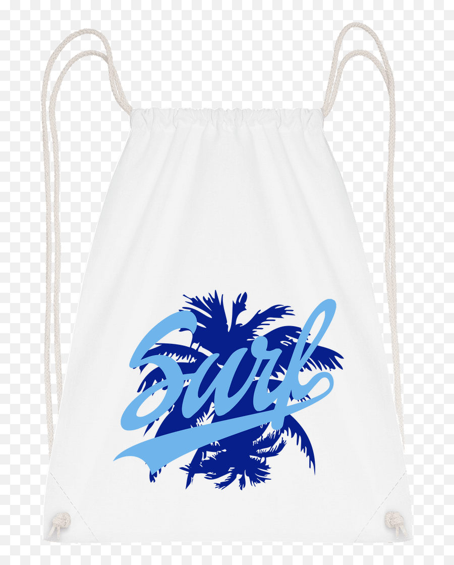 Surf Icon Blue Drawstring Backpack - Oasis Png,Icon Tank Bag Backpack