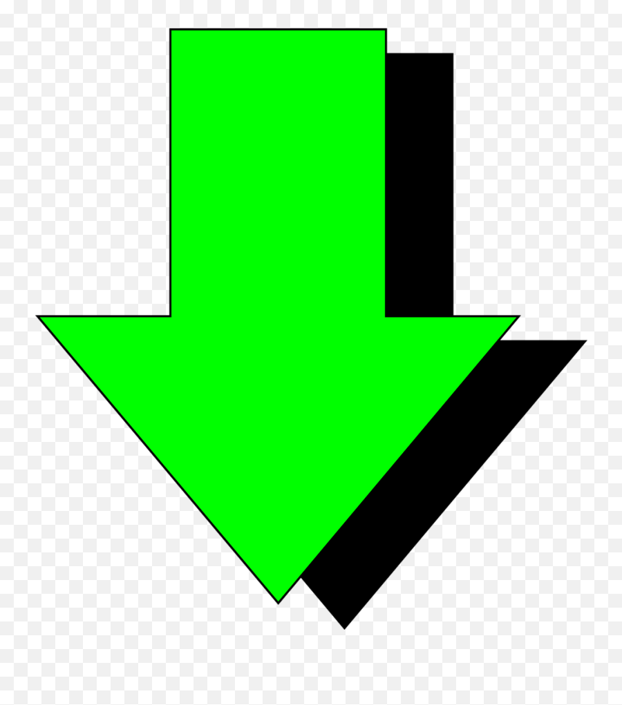 Download Arrow Green - 3d Arrow Pointing Down Png Image With Arrow Pointing Down Transparent,3d Arrow Png