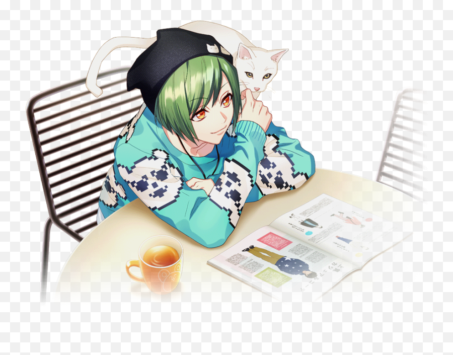 Filewillful Cat Yuki Action Ssr Transparentpng - A3 Wiki Yuki Rurikawa A3,Anime Cat Png