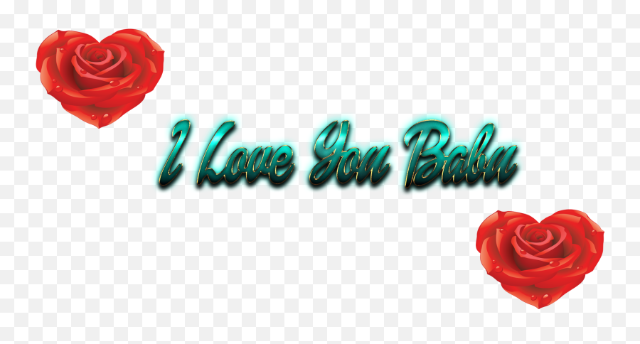 I Love You Babu Name Png - Love Heart,I Love You Png