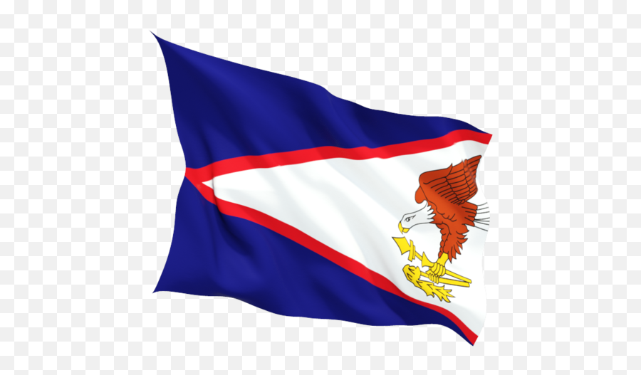 Fluttering Flag Illustration Of American Samoa - Flagpole Png,American Flag Icon Free