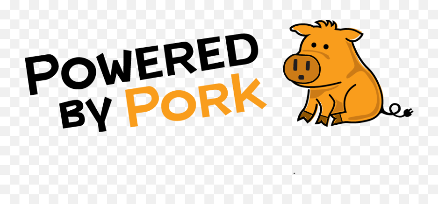 Powered By Pork - Clip Art Png,Pork Png