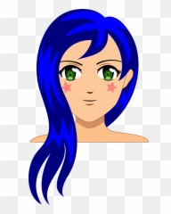 Anime Girl Smile - Cartoon png