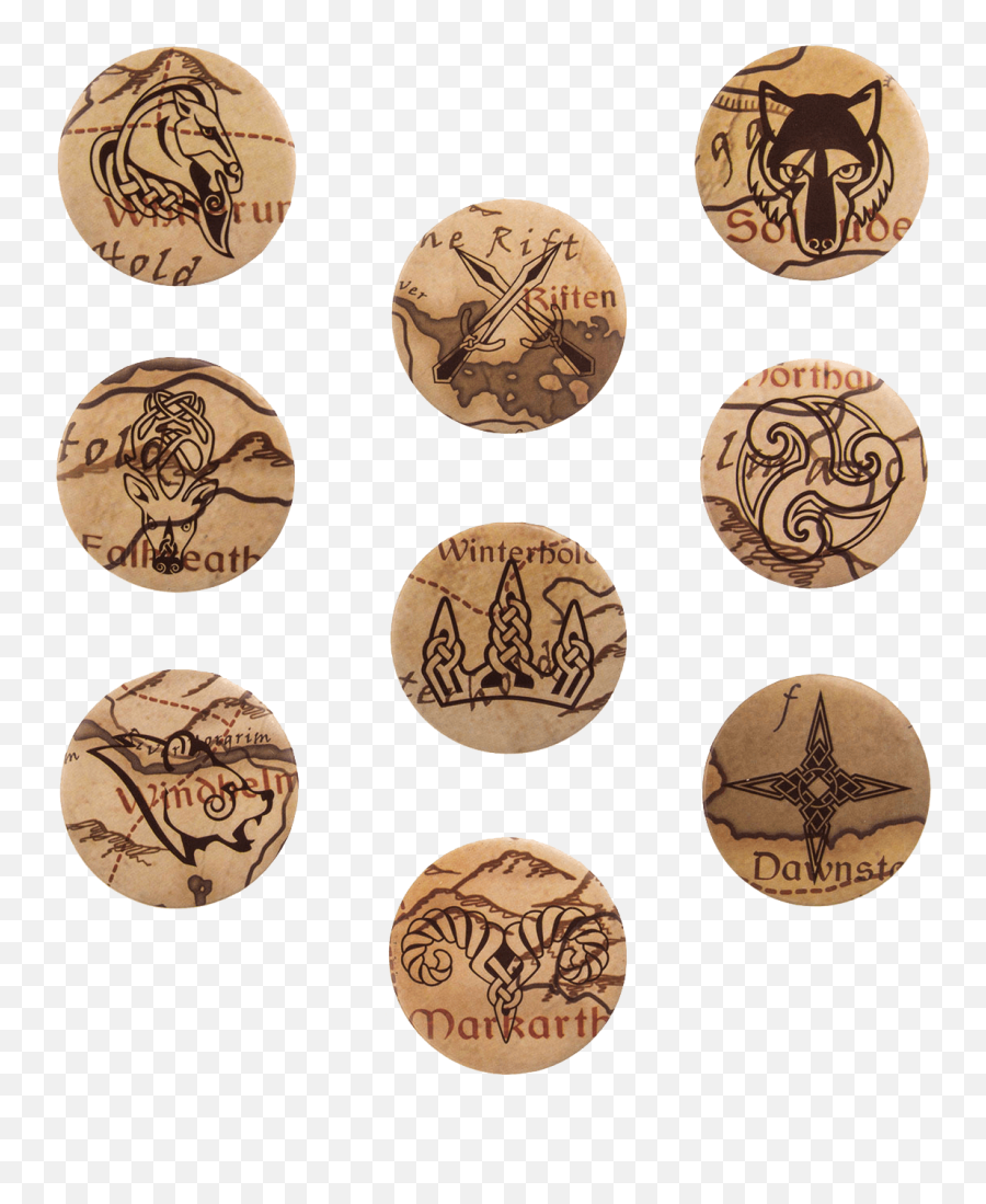 The Elder Scrolls V Skyrim Pin Buttons Regions - Zeolite Templated Carbon Png,Skyrim Map Icon