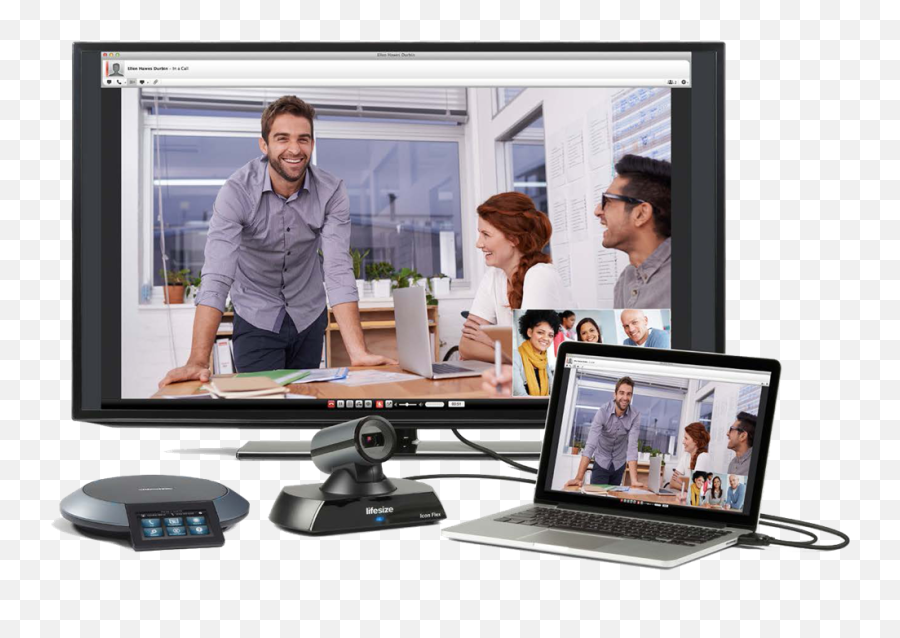 Solution De Visioconférence Pjd Audiovisuel - Equipamiento Videoconferencia Png,Lifesize Icon 800