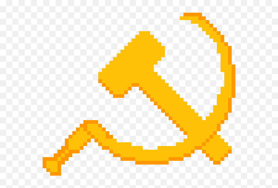 Pixilart - Hammer And Sickle By Anonymous Pixel Hammer And Sickle Png,Hammer And Sickle Transparent