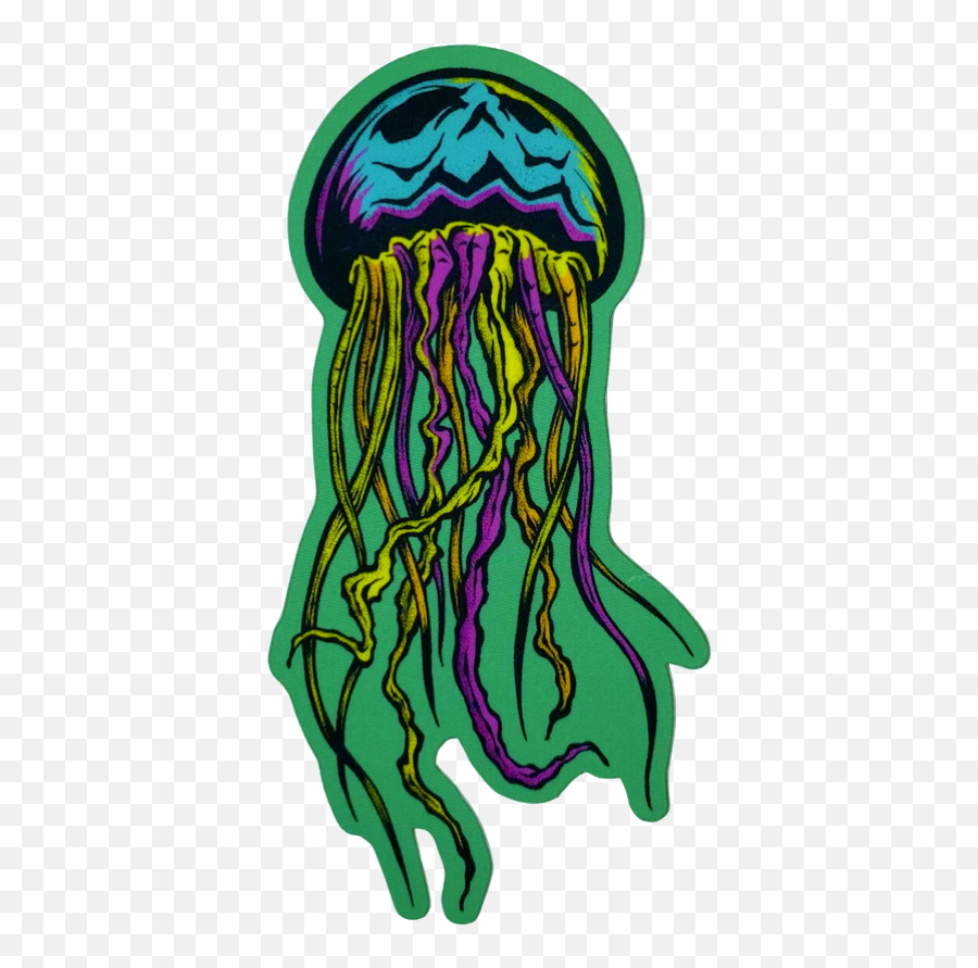 Skellyfish Sticker Crøm Wørx - Jellyfish Png,Fish Fossil Icon