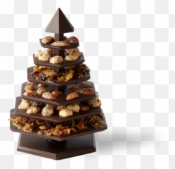 Chocolate Christmas Tree - Mendiant Dark Made By png