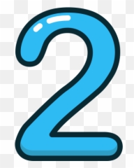 2 Png Images Two Number Transparent Free Download