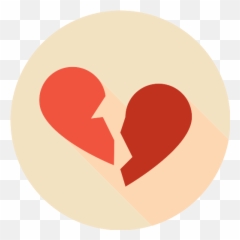 Broken Heart Png Icon 33 - Repo Free Icons Circle