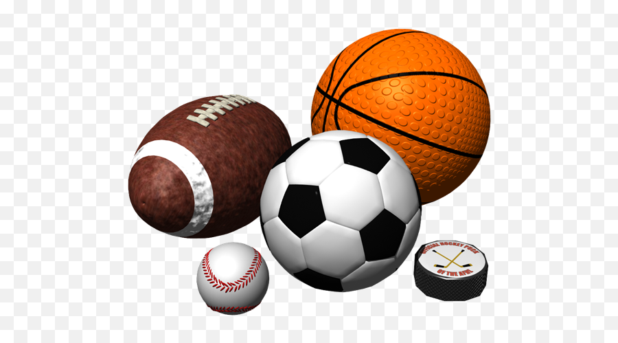 Sports Equipment Png 4 Image - Football Baseball Basketball Hockey,Sports Png