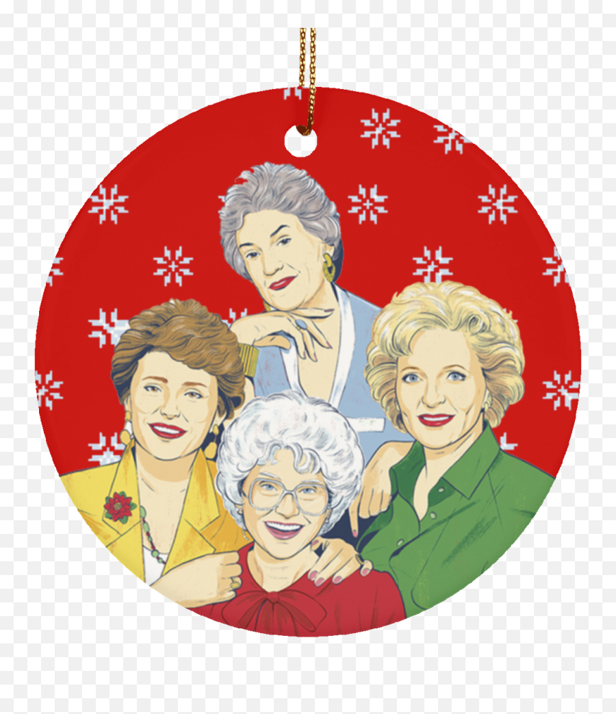 Golden Girls Christmas Ornament - Golden Girls Drawing Png,Golden Girls Png