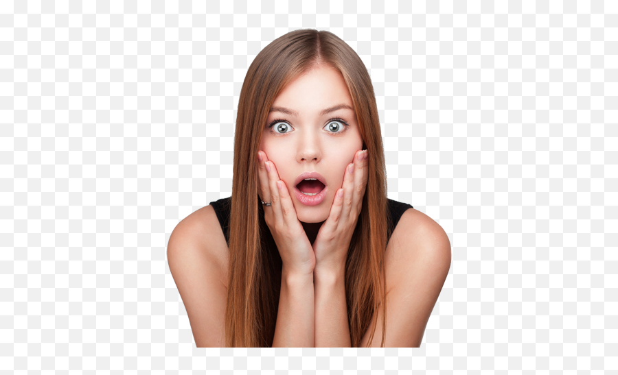 Transparent Surprised - Mujer Con Cara De Sorpresa Png,Face Png