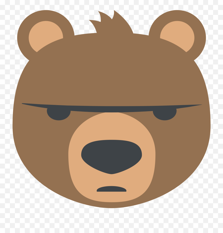 Bear Face Emoji For Facebook Email Amp Sms Id - Bear Emoji Skins Agar Io Bear Png,Facebook Emoji Png