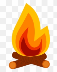 Clipart Beach Campfire Transparent - Bonfire Png