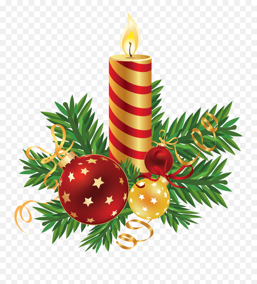 Decorated Striped Christmas Candle Png Image - Purepng Candle Christmas Clipart,Candle Transparent Png