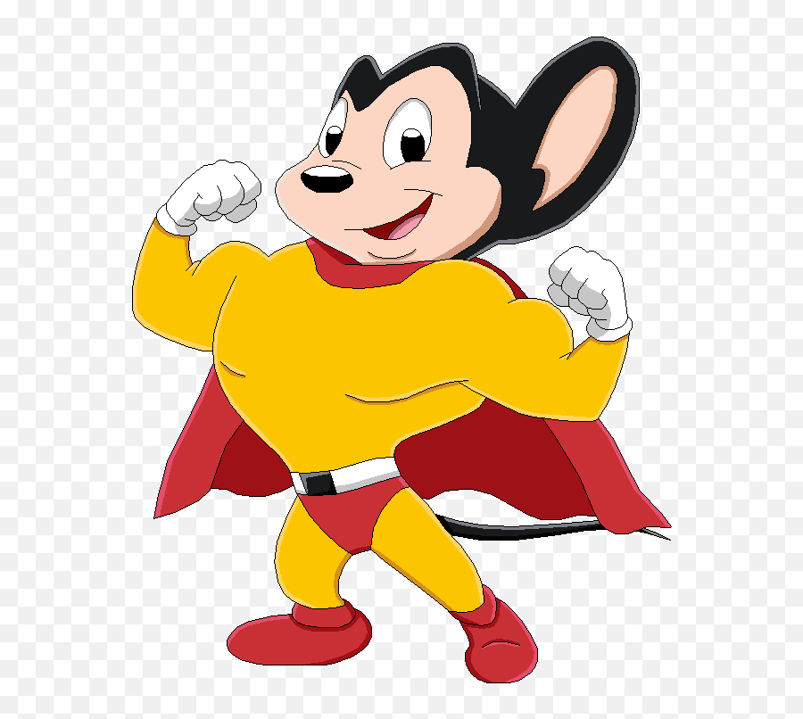 Download Mighty Mouse Cartoon - Mighty Mouse Pose Png,Mighty Mouse Png