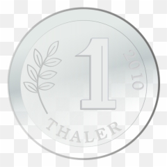 One Silver Coin Vector - Silver Coin Vector Png,Silver Coin Png
