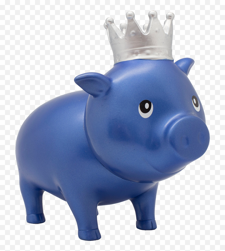 Blue Diamond Piggy Bank Biggys - Design By Lilalu Domestic Pig Png,Blue Diamond Png